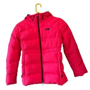 The North Face Summit Series Pink Down Hooded Jacket – Kids Size 12